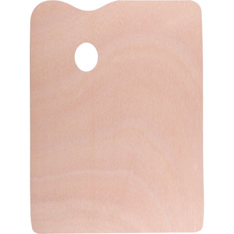Palette En Bois De Tilleul - 30x40cm Épaisseur Renforcée - Pour Peinture Acrylique Et Esquisse - Format Rectangulaire (1/5)