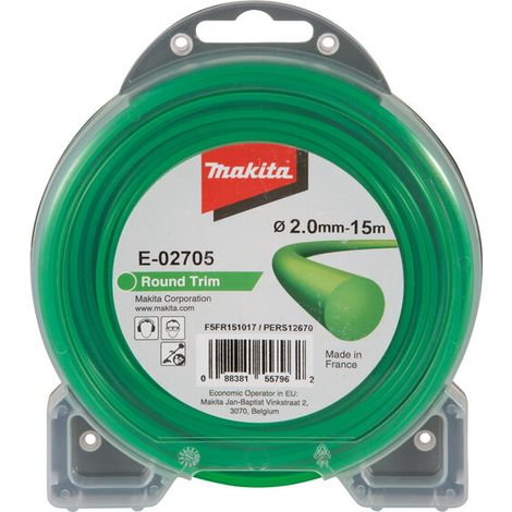 MAKITA ŻYŁKA NYLONOWA OKRĄGŁA 2,0mm/15mb