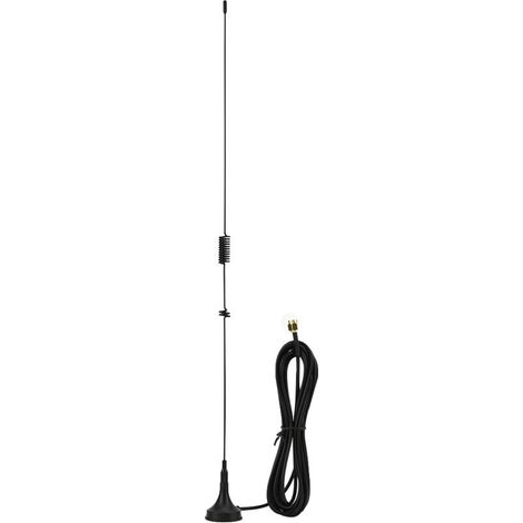 Jeffergarden Antenne radio magnétique double fréquence UHF+VHF UT 106UV SMA mâle pour voiture (1/5)