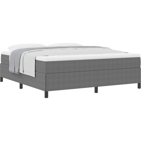 Maison Exclusive - Boxspringbett Hellgrau 180 x 200 cm Cordstoff
