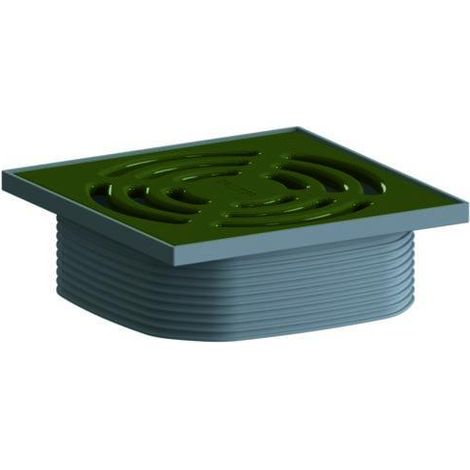 Dallmer DallDrain Pure Aufsatz 120x120mm, Bronzegrün, 518262 (1/3)