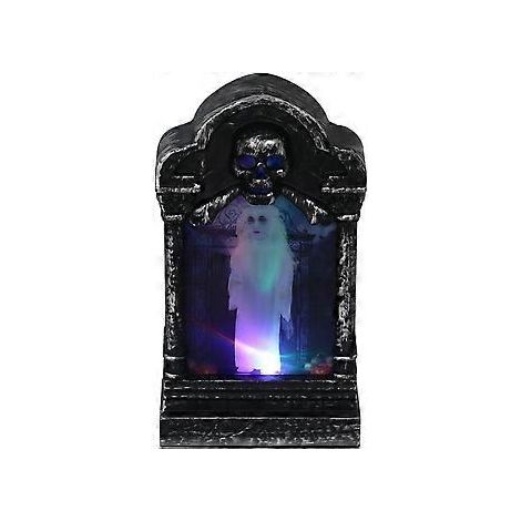 SZTXJ 2 Stück Halloween-Kerzenlichter LED-Horrorlampe Skelett-Grabsteinlichter Dekoratives Nachtlicht Kreative Lampe für Party, Zuhause, Büro, Schreibtisch (Damen)