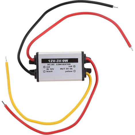 Transformateur abaisseur 12 V vers 3 V 3 A 9 W, accessoires et outil de conversion (1/4)