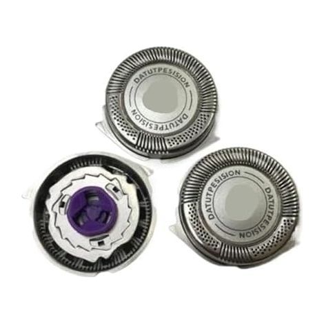 Pack of 3 replacement heads for Philips HQ8, HQ8505, HQ8100, HQ8120, HQ8140, HQ8141, HQ8142, HQ8150, HQ8155, HQ8160, HQ8170 shavers (1/5)