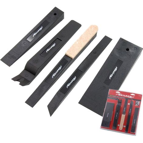 Neilsen 5pc Popper Bodywork Bodyshop Automotive Repair Trim Removal Wedge Set