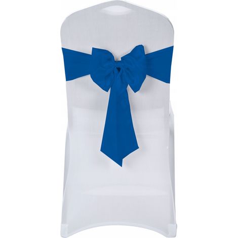 FIOCCO ELASTICO BLU IN SPANDEX PER SEDIA DA BANQUETTO