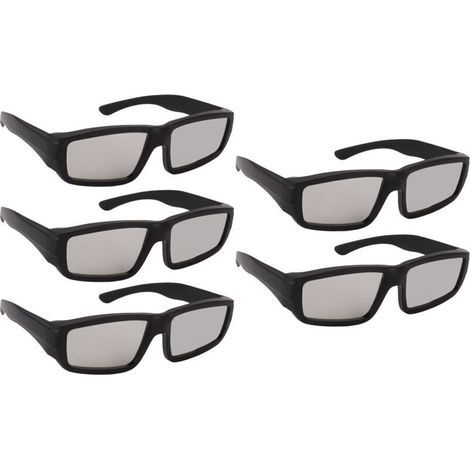Lunettes de protection solaire pour éclipse – Lot de 5 paires certifiées ISO 12312-2, filtre 100 % UV et lumière visible (1/5)