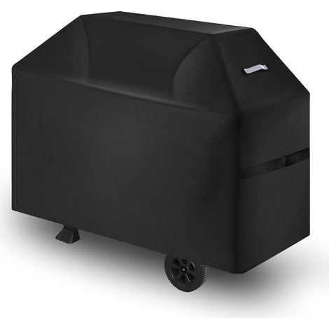 Polyester 600D Housse Barbecue Imperméable Bâche de Protection Gril Extérieur 1320 mm Noir (1/5)