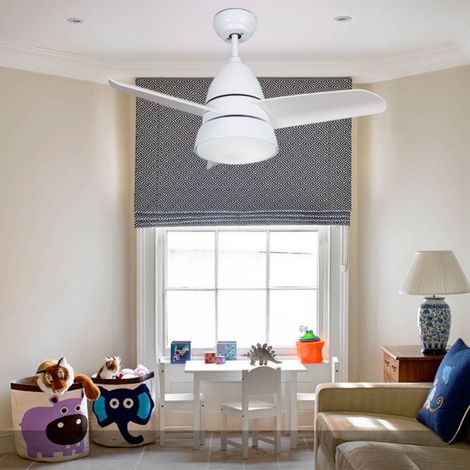 Ventilatore da Soffitto con Luce Led Bianca per Piccoli Ambienti