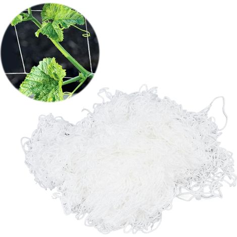 Filet de jardin robuste 1,67 x 5 m pour plantes grimpantes (maille en polyester, corde élastique), filet de plantation, filet de jardinage, filet pour plantes grimpantes (1/5)