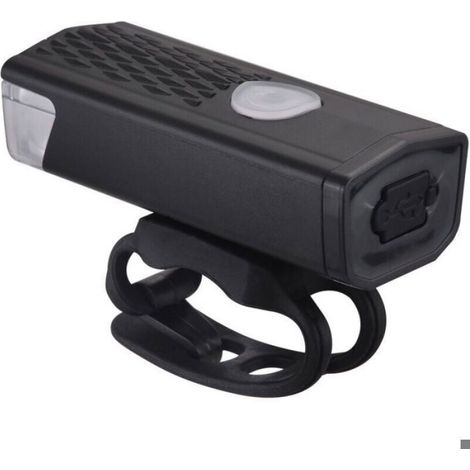 Ensemble phares vélo USB - Rechargeable par USB Étanche et lumineux - Cyclisme et nuit - Noir (1/5)
