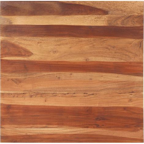 Dessus de table bois massif d'acacia 25-27 mm 80x80 cm (1/5)