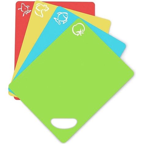 Broyeur de cuisine en plastique flexible, multicolore, 4 couleurs, ensemble. (1/5)