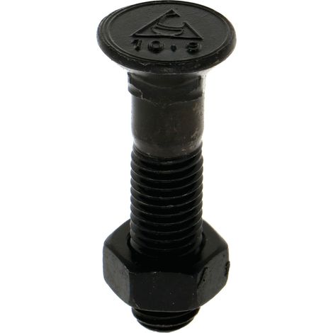 Bullone per aratro con dado M11x1.5 classe 8.8 DIN 608 testa quadrata per aratro 116088