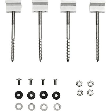 Bosch Accessoires capteurs plans FKA 4-2 Raccord de toit Tôle ondulée/tôle, 4 pièces, 8718531025