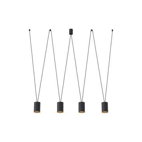 Lampadario sospeso Nowodvorski More Tone 7814 4xGU10 nero