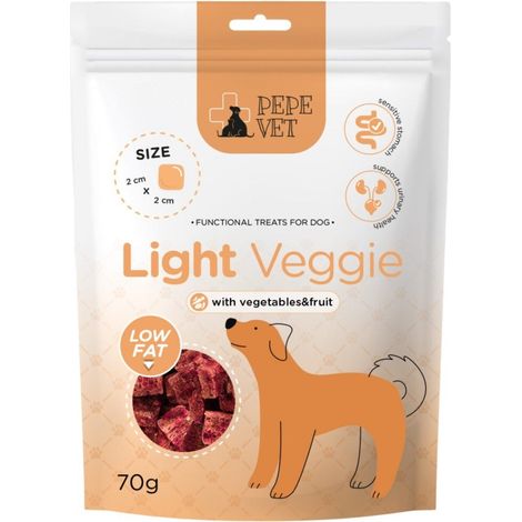 Pet Pack PEPE VET Friandises Fonctionnelles Légères aux Légumes 70g