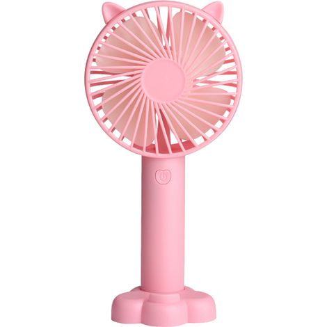 Mini ventilateur portable à 3 vitesses réglables, rechargeable par USB, avec interrupteur marche/arrêt et un design élégant. (1/5)