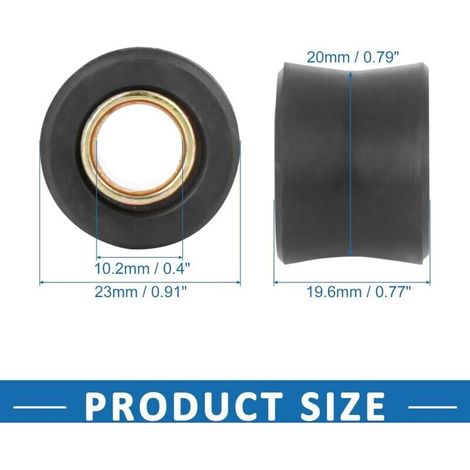 Moto 10mm Interne Arrière Amortisseur Amortisseur Coussin Anneau (Ensemble de 6) (1/3)