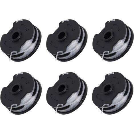 Lot de 6 bobines de rechange pour débroussailleuse sans fil Parkside PRTA 20-Li C3 – Matériau ABS – Fil de 1,65mm – Longueur 8,3m - IAN351753 (1/5)