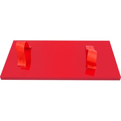 Tampon à béton avec poignées, moule de marquage texture brique décorative, pour béton imprimé, terrasse et allée de jardin (60x30 cm, rouge) (1/5)