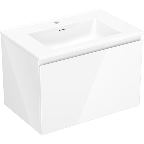 Mexen Orio mobile da bagno 70 cm con lavabo Otis, 1 cassetto, bianco lucido - 91A10-07047-1-BF00-W18M00 (1/5)