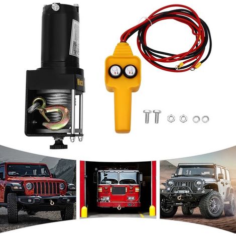 Electric Winch, 3000 Lbs Electric Winch Kit, Electric Winch With Wired Control (1/5)