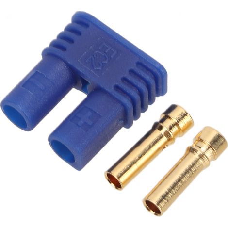 Lot de 10 connecteurs banane femelles EC2 de 2 mm plaqués or avec gaine pour batterie RC (1/5)