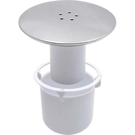 Couvercle de bonde de douche, 90 mm/115 mm, pour bonde Viega Tempoplex, finition chromée, couvercle d'écoulement de douche, bouchon anti-odeurs (1/4)