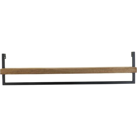 Light & Living Wandregal MADDISON aus Metall Holz Dunkelbraun –
