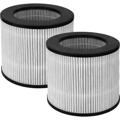Paquete de 2 filtros de repuesto True HEPA 2801 H13 con prefiltro de carbón activado, compatibles con los purificadores de aire Bissell MYair Personal 27809, 2780, 2780A, 2780P y 2780B.