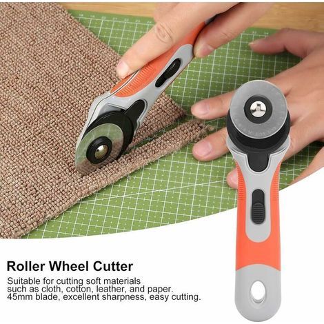Cutter rotatif, Cutter à roulettes HSS portable, outil de couture Outil de coupe rotatif