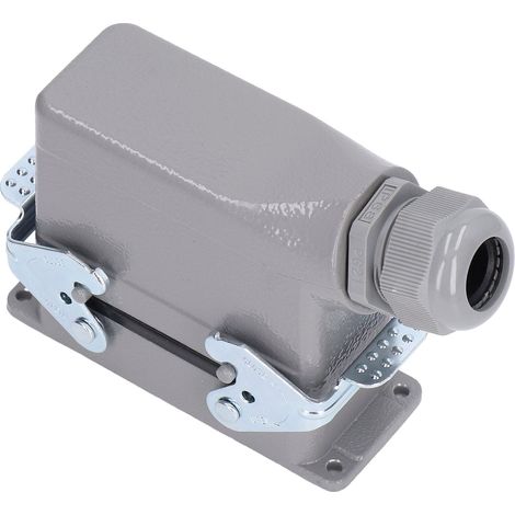 Wasserdichter Rechteckstecker aus Aluminiumguss, 16A 500V Steckdosenset, robust für den industriellen Einsatz (1/5)