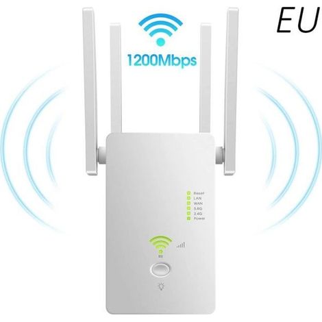 Amplificateur Répéteur Wifi AC1200 Mbps 2.4+5Ghz double bande