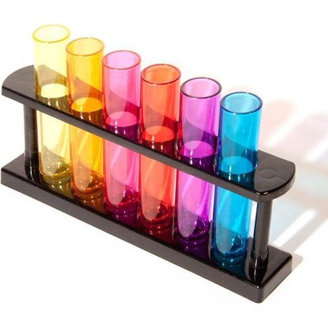 Shooter - OUT OF THE BLUE - Test Tube - Capacity 25 ml - 12 pieces - 6 assorted colors