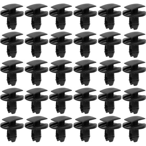 Lot de 30 Clips de Fixation Parechocs, Rivets en Plastique Attaches, Garde-Boue Rivets Clips de Retenue, Clips Voiture pour Auto Panneaux Garniture de Portière Compatible avec Citroen Peugeot (1/5)