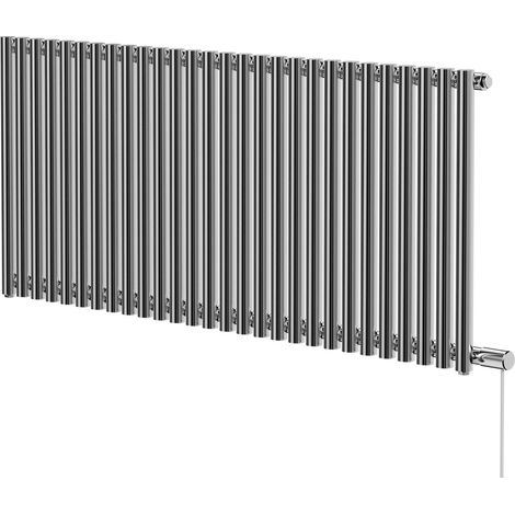 Wholesale Domestic Sinclair Chrome 600mm x 1395mm Horizontal Single Panel Electric Radiator (1/5)