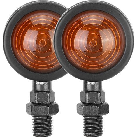 Accessori per moto: indicatori di direzione neri e gialli, venduti in coppia (1/5)