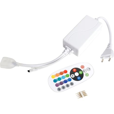 Controller für LED Streifen Neon Dimmbar 220V RGB SFLEX8 mit IR Fernbedienung RGB