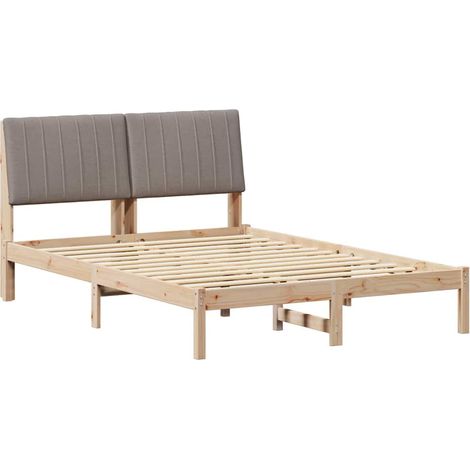 Maison Exclusive - Estructura de cama Marrón 135 x 190 cm Madera