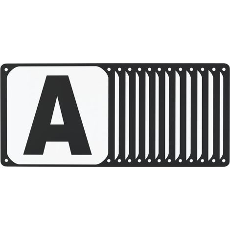 Buchstaben für Dressurviereck 12 Stk. Stahl vidaXL555295 (1/5)