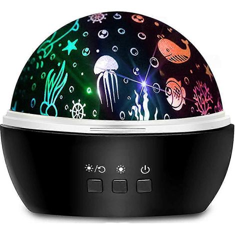Projecteur LED Ciel étoilé, veilleuse rotative à 360° pour bébés et enfants (1/5)
