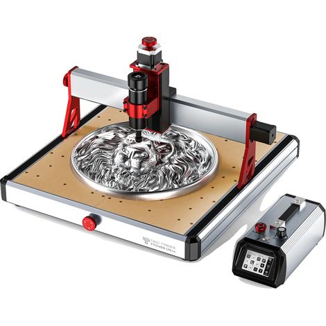 CNC-Graviermaschine, 500W Spindelleistung, Fehlergrenze 0,05 mm, unterstützt über 10 Materialien, 3,5-Zoll IPS-Touchscreen, benutzerfreundliche (1/5)