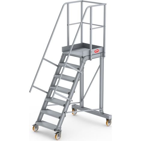 Altrex Podesttreppe fahrbar 60° 7 Stufen