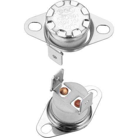 Thermostat Ksd301 140°C 10A Normalement Fermé N,F Céramique 2pcs 284°F Ajuster le Commutateur de Température à Disque de Déclenchement pour Micro-Ondes, Four, Cafetière (1/4)