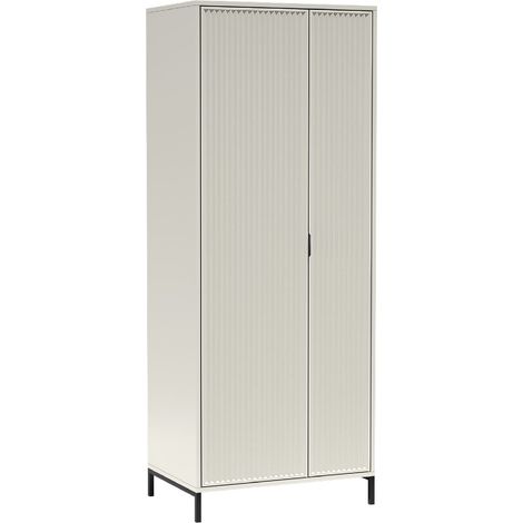 AX LIVING Kleidung Schrank Berlinette 11 beige Kleiderschrank 80 cm