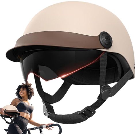Medio Casco para Motocicleta, Multideporte Gorro de Seguridad (1/5)