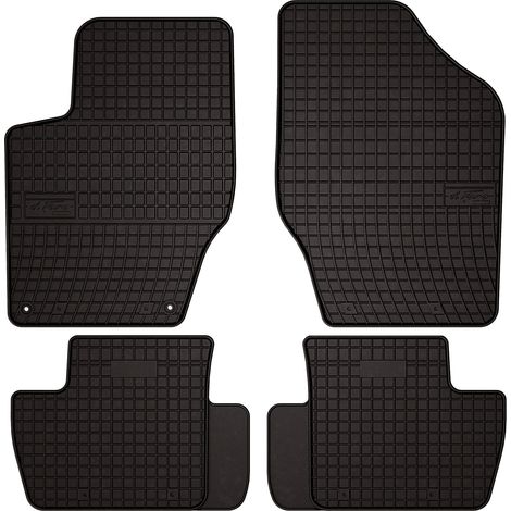 Tappetini in gomma per auto per: Citroen C4 II hatchback, station wagon (2010-2018) - neri, su misura (1/5)