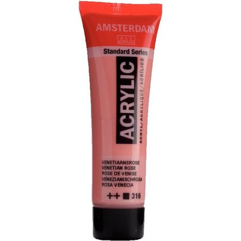 Peinture acrylique - Amsterdam - Rosa Veneziano - 20 ml - Résistance à la lumière - Finition satinée (1/2)