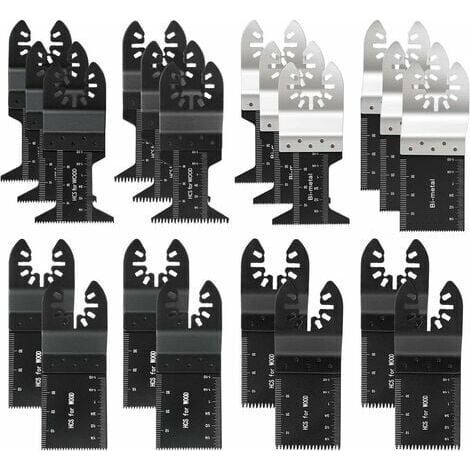 Pack of 20 professional universal oscillating saw blades for quick-release multi-function saws, multi-function lawnmower accessories for power tools, oscillating saw blades (1/5)